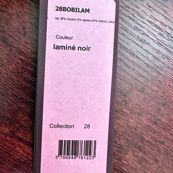 RARE NWT Jerome Dreyfuss Bobi bag in black Lamine suede - Picture 11 of 15